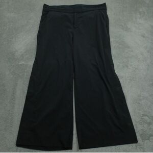 Athleta Pants Womens 10 Black Tribeca Crop Wide Leg Preppy Professional